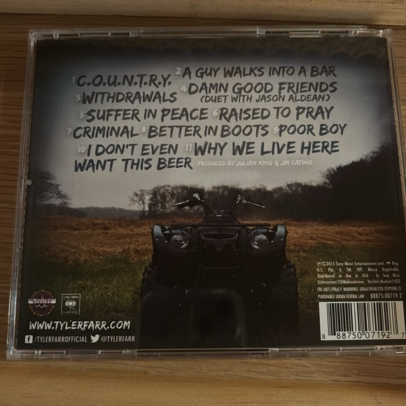 Tyler Farr Suffer in Peace CD - Picture 3 of 3